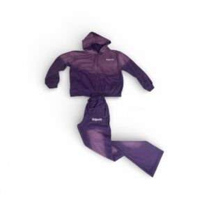 SELFPAID Purple Zip Hoodie & Flare Jogger Set