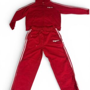 SELFPAID Red Stripe Zip Set