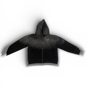 SELFPAID Black Smoke Zip Hoodie